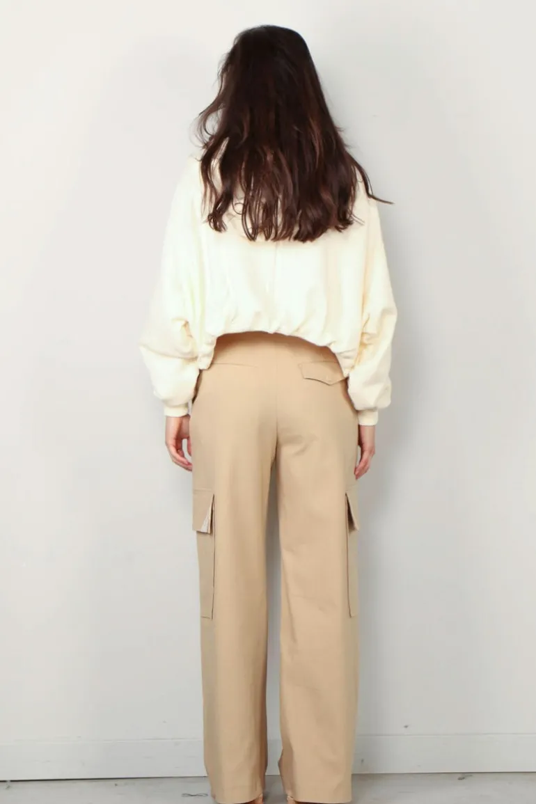 R13 Hoodie - Balloon popover hoodie - Natural
