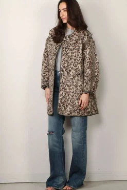 R13 Jas - Taped Liner Coat - Wolly Leopard