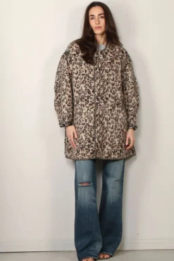 R13 Jas - Taped Liner Coat - Wolly Leopard