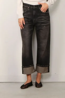 R13 Jeans - Cuffed X-BF jean - Abbey black