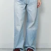 R13 jeans - DAMON PLEATED WIDE - LENNON BLUE