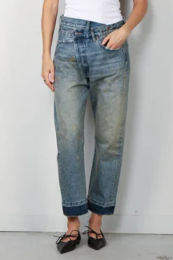 R13 Jeans - Crossover Jean - Gold Blue
