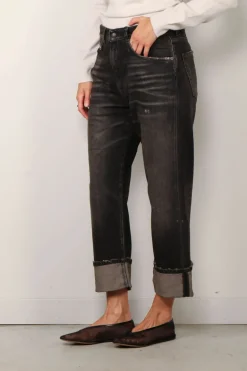 R13 Jeans - Cuffed X-BF jean - Abbey black