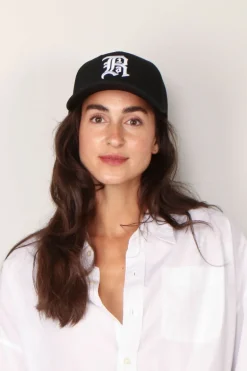 R13 Pet - R13 baseball hat - Black w/ white