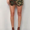 R13 Short - Marianne Cargo Short - Double Weave Camo