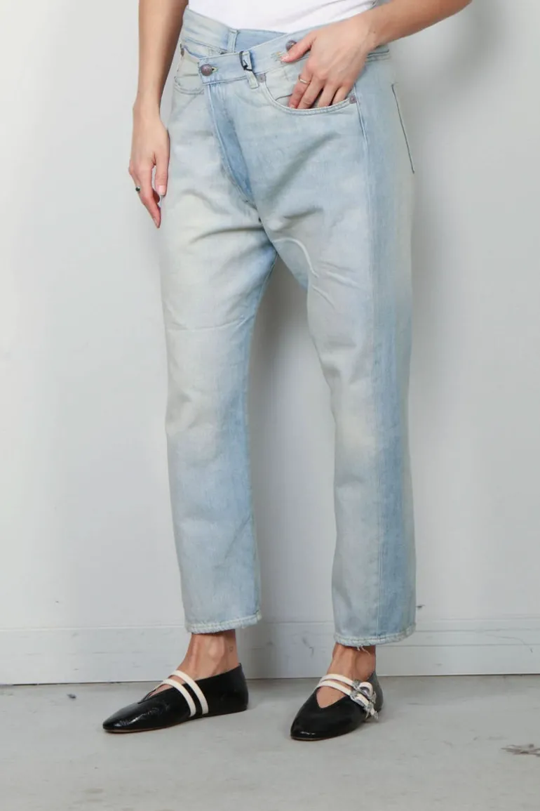 R13- jeans Crossover Jean - Toni Blue