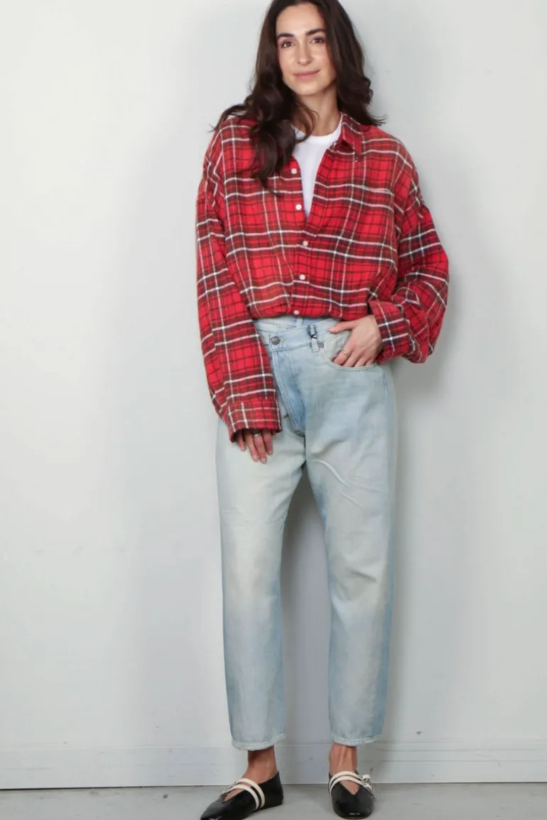 R13- jeans Crossover Jean - Toni Blue