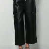 Raiine Broek - Hill - Leather - Black