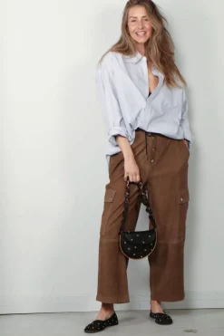 Raiine Broek - Hill - Suede - Dusty Brown