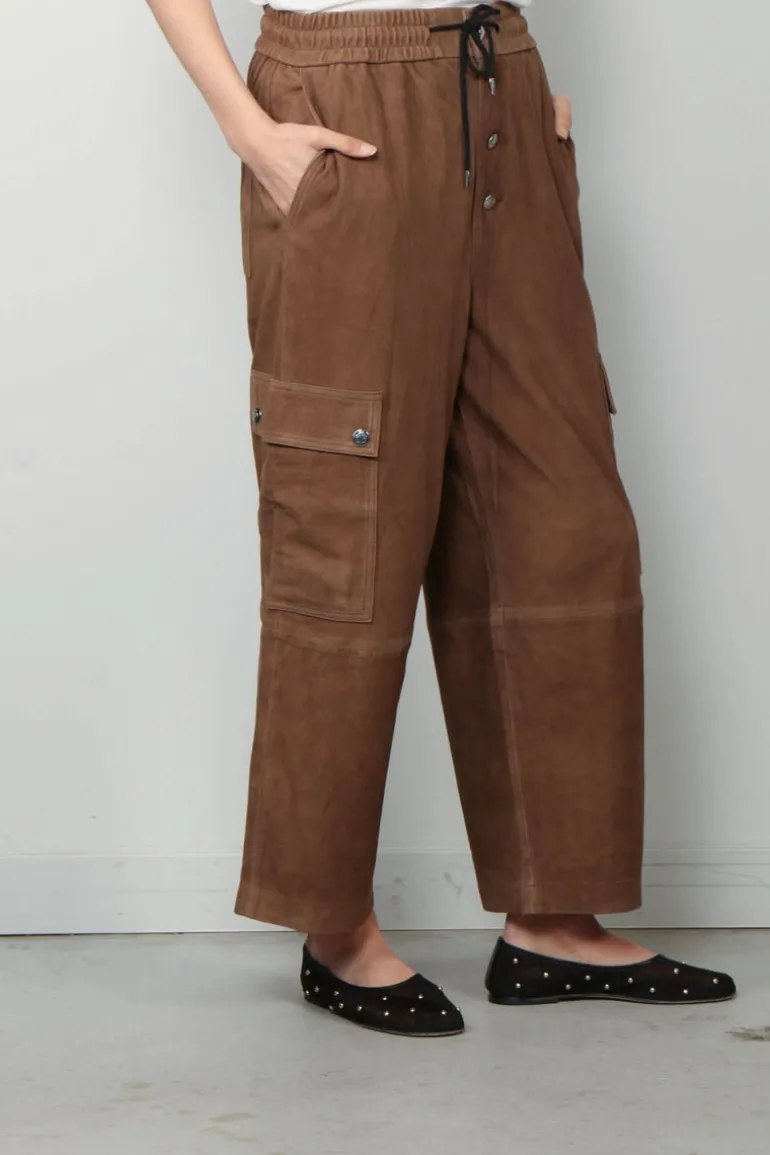 Raiine Broek - Hill - Suede - Dusty Brown