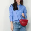 Ralph Lauren Blouse - Classic Long Sleeve Button Front Shirt - Harbor Island Blue