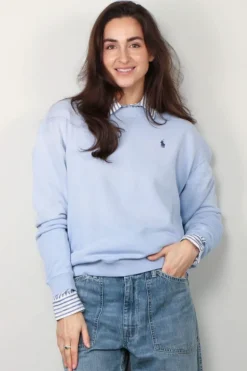 Ralph Lauren sweater - PRL CN PO-LONG SLEEVE - CHAMBRAY BLUE