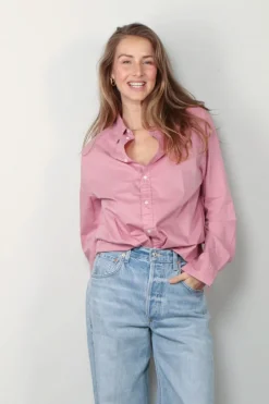 Ralph Lauren Blouse - LS RX ANW ST-long sleeve-button front shirt - Surfside rose