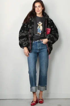 Ralph Lauren Sweater - FRG BR CN FL-LONG sleeve-sweatshirt - Pebble black