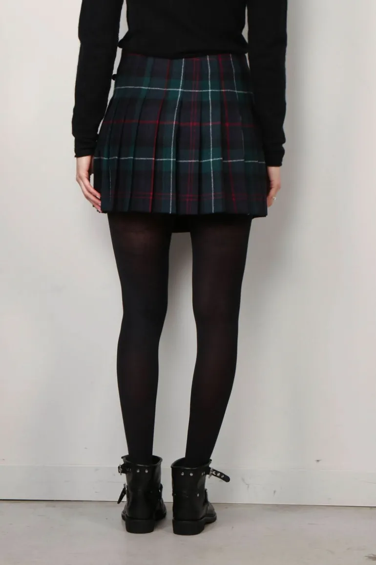 Ralph Lauren Rok - Plaid Pleated Wrap Skirt - Tartan