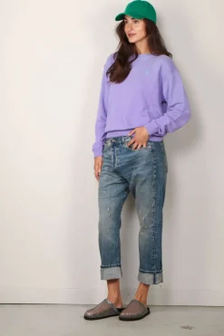Ralph Lauren Sweater - PRL CN PO-long sleeve sweatshirt - Pure lilac