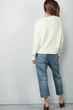 Ralph Lauren Trui - Aran Flag Pullover - Cream