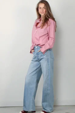 Ralph Lauren Blouse - LS RX ANW ST-long sleeve-button front shirt - Surfside rose