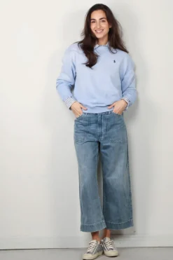 Ralph Lauren sweater - PRL CN PO-LONG SLEEVE - CHAMBRAY BLUE