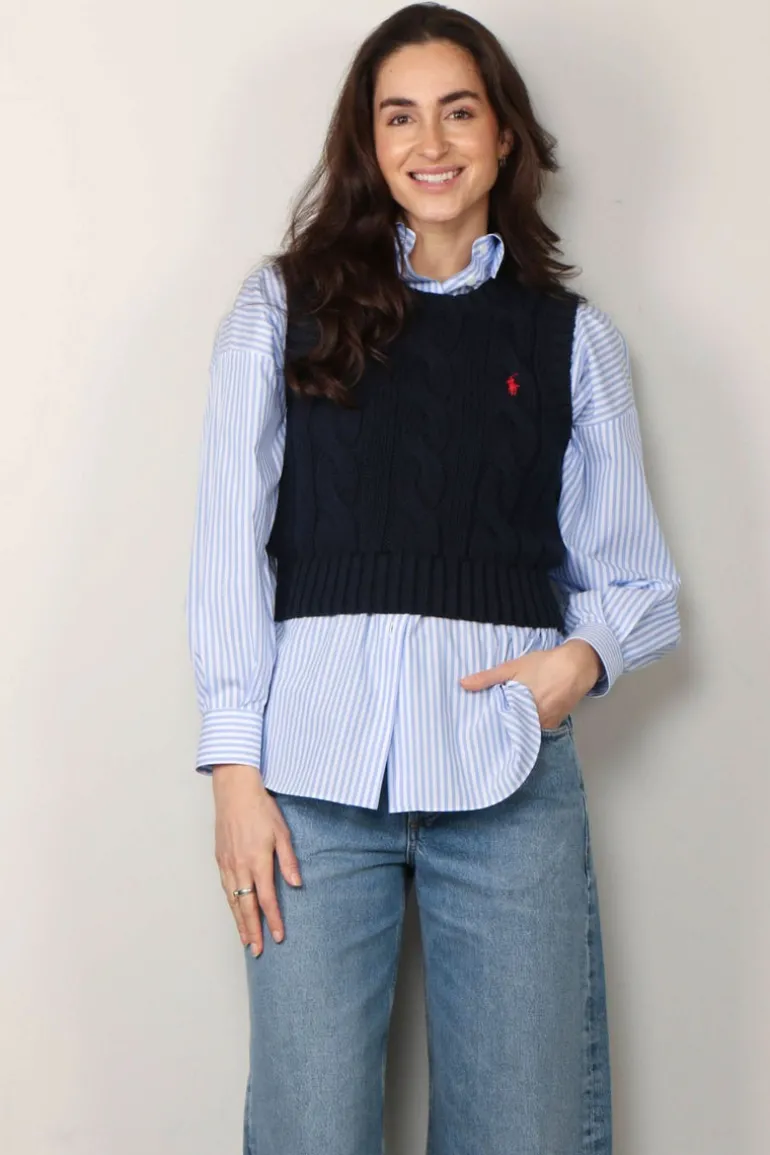 Ralph Lauren Spencer - Ctn Sleeveless Pullover - Hunter Navy