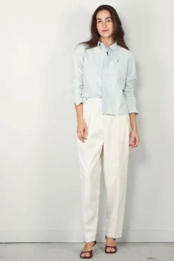 Ralph Lauren Blouse - Cropped boxy chambray shirt - Chambray