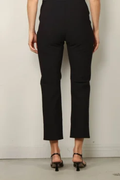 RÓHE Broek - Cigarette Leg Scuba Trousers - Black