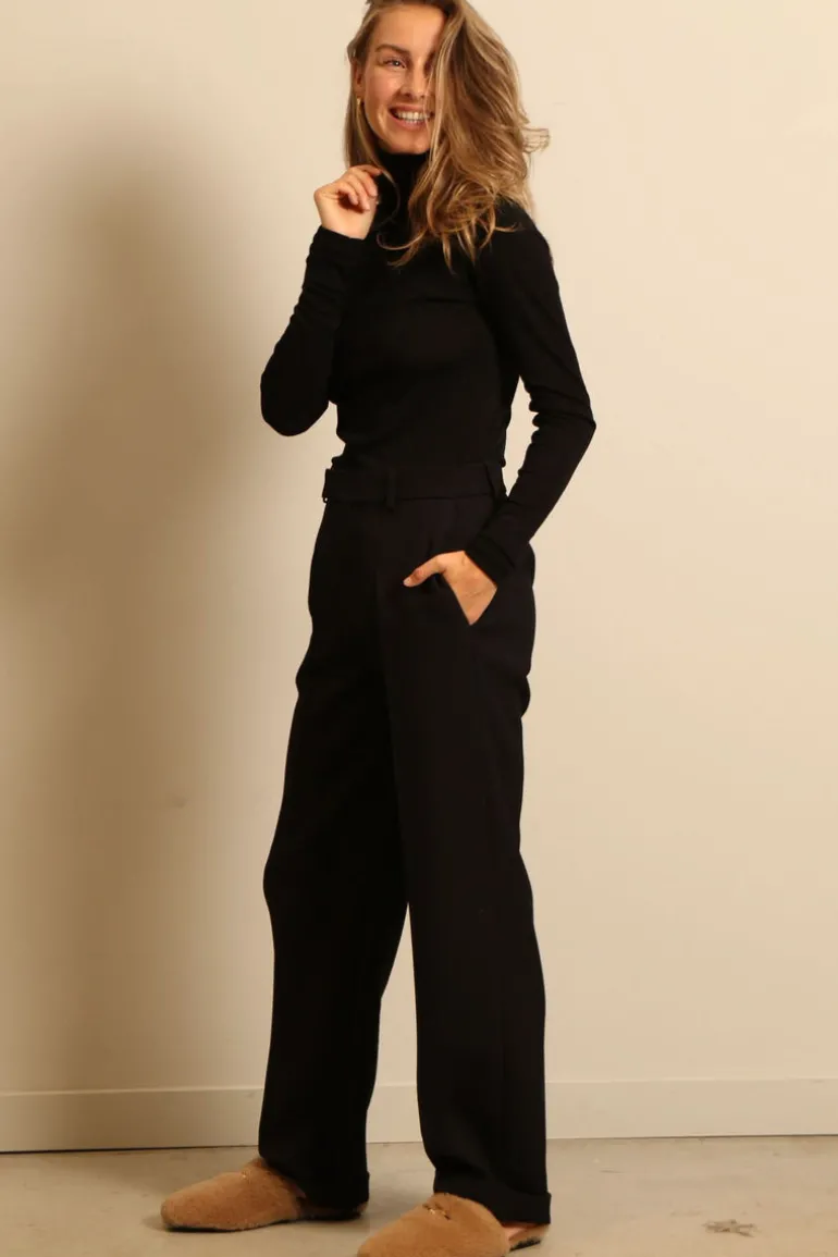 RÓHE coltrui - Fine merino - noir