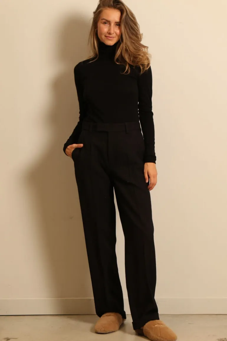 RÓHE coltrui - Fine merino - noir
