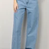RÓHE Jeans - Low Waist Wide Leg Denim - Denim Blue