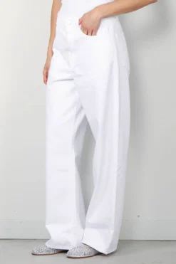 RÓHE Jeans - Low waist wide leg denim - Optic white