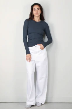 RÓHE Jeans - Low waist wide leg denim - Optic white