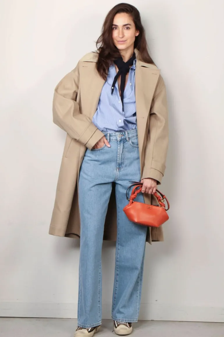 RÓHE Jeans - Low Waist Wide Leg Denim - Denim Blue