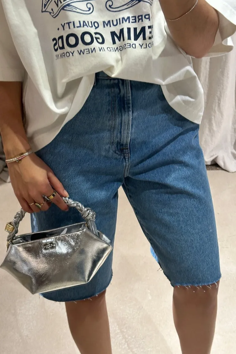 RÓHE Shorts - Baggy Fit Denim Shorts - Denim Blue