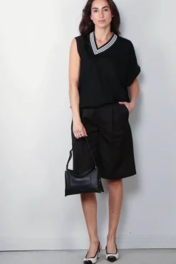 RÓHE Short - Pleated tailored shorts - Black