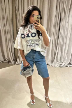 RÓHE Shorts - Baggy Fit Denim Shorts - Denim Blue