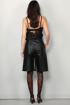 RÓHE Top - Silk Lace Camisole Top - Black