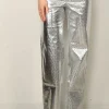 Rotate Broek - Braided Straight - Silver