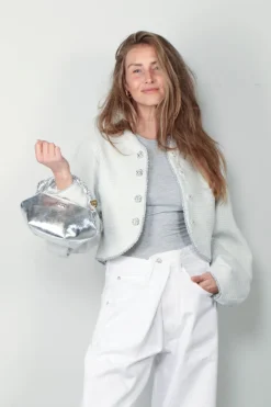 Rotate Jasje - Boucle Jacket - Angel Wing