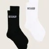 Rotate Sokken - Socks with logo (2 pack) - Black/bright white
