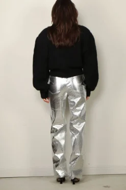 Rotate Vest - Knit Cropped Cardigan - Black