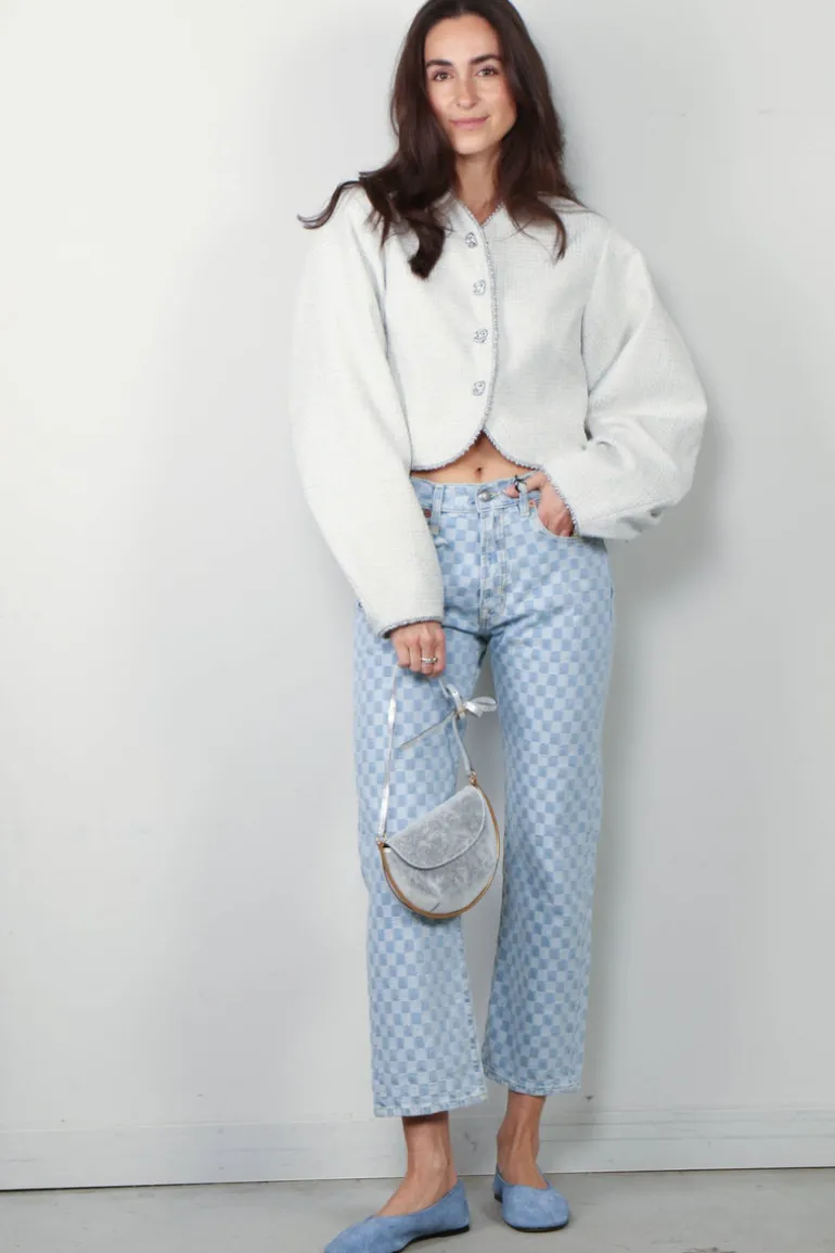Rotate Jasje - Boucle Jacket - Angel Wing