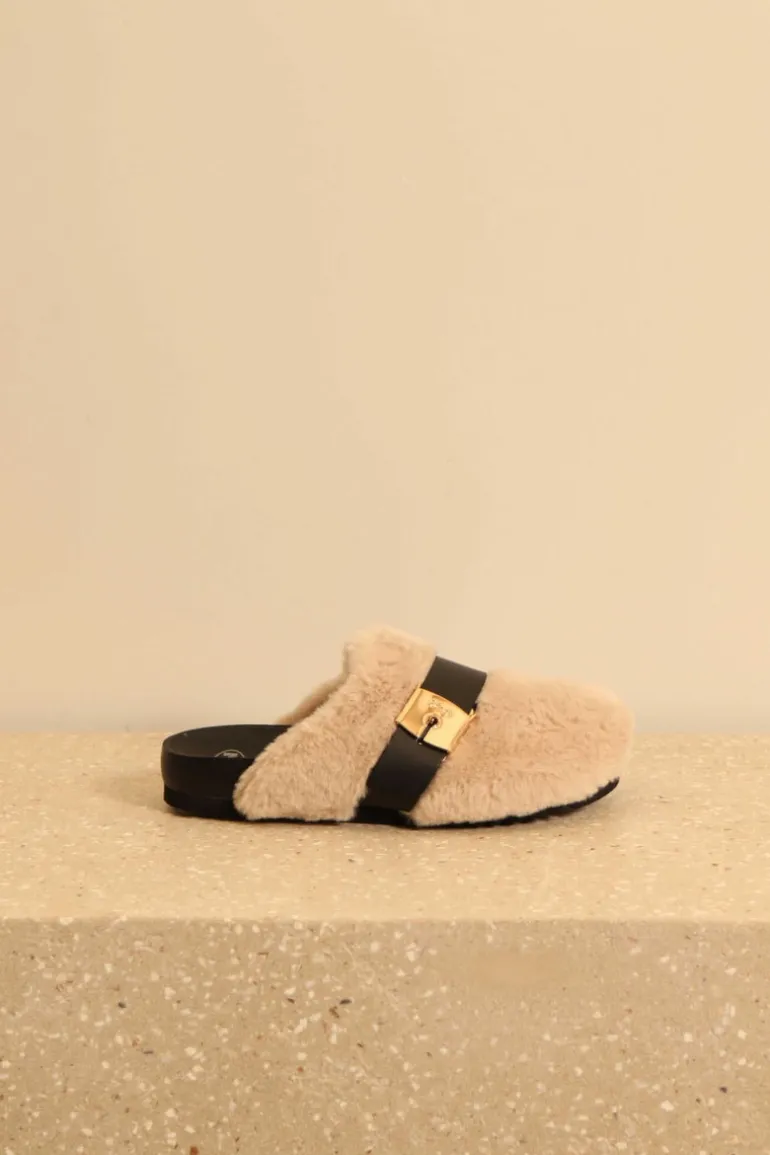 Scholl Sandalen - Alberta SynFur - Off-white