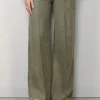 Sea Me Happy Broek - Honey Pants Washed Linen - Khaki Green