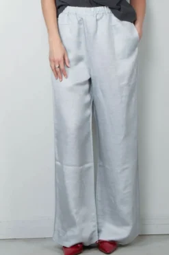 Sea Me Happy Broek - Bruce Pants Linen Blend- Silver grey