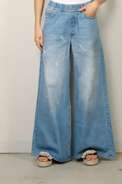 Sea Me Happy Broek - Super Woody Pants Destressed - Indigo