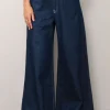 Sea Me Happy Broek - Super woody jeans strass - Dark blue