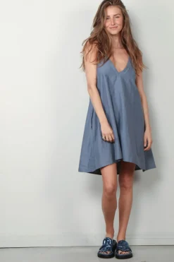 Sea Me Happy Jurk - Zahara Dress Short - Steel Grey
