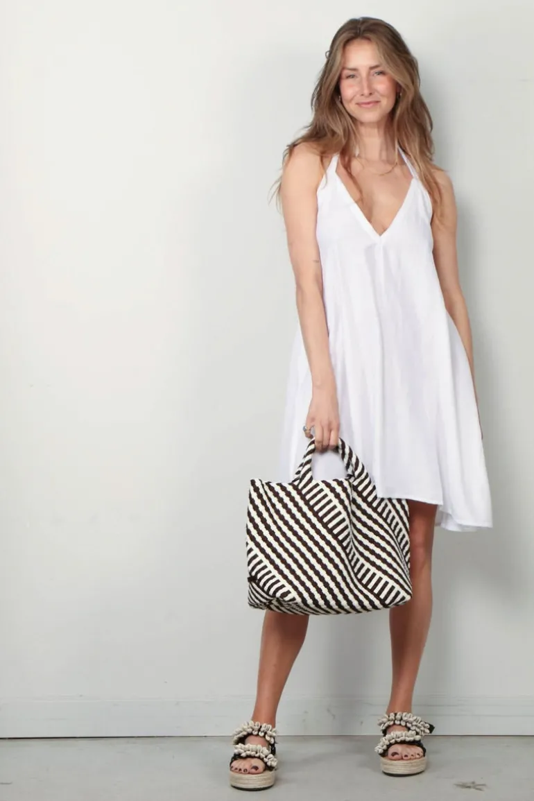 Sea Me Happy Jurk - Zahara Dress Short - White