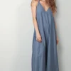 Sea Me Happy Jurk - Zahara Dress Long - Steel Grey
