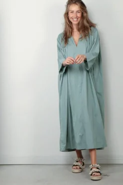 Sea Me Happy Jurk - Sakura Dress - Sage Green